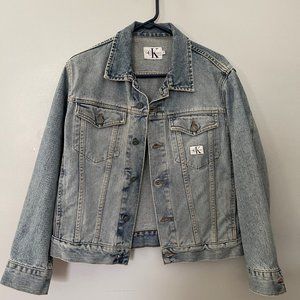 Vintage Calvin Klein Denim Jacket Acid Wash ‘90s Small CK Jeans Size S